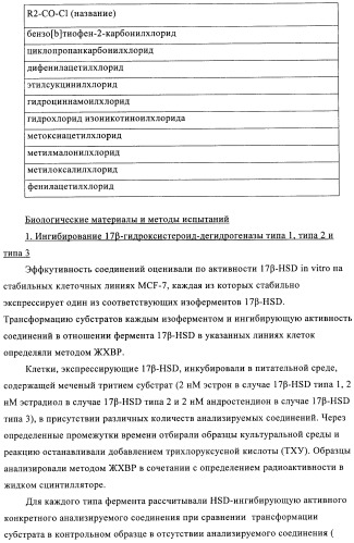 Новые замещенные производные тиофенпиримидинона в качестве ингибиторов 17 -гидроксистероид-дегидрогеназы (патент 2409581)