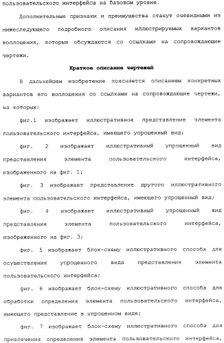 Представление элементов пользовательского интерфейса в упрощенном виде (патент 2314559)