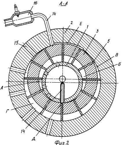 Роторный двигатель непрерывного сгорания (патент 2300647)