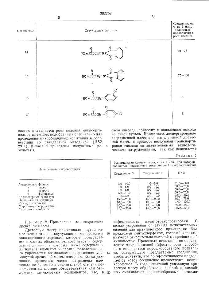 Промышленный микробицид (патент 382252)