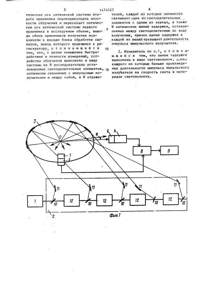 Измеритель индикатрис рассеяния (патент 1474525)