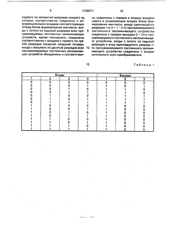 Преобразователь форматов данных (патент 1728971)