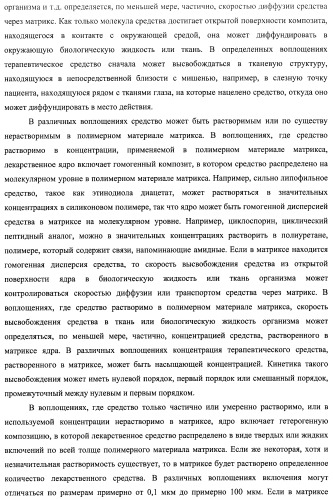Лекарственные ядра для замедленного высвобождения терапевтических средств (патент 2478366)