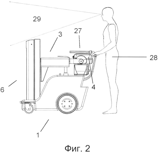 Мобильное рентгеновское устройство с телескопической опорой (патент 2573621)