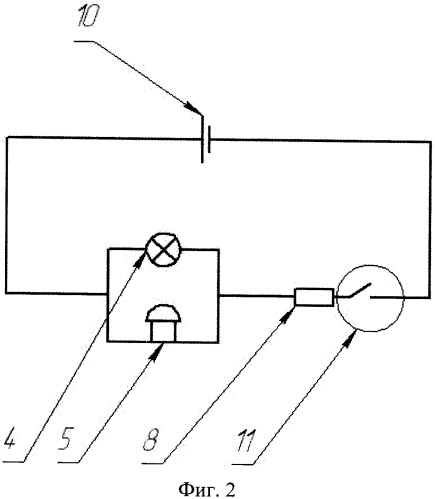 Устройство информирования водителя о предельном износе тормозной накладки (патент 2452880)