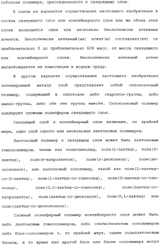 Полимерное покрытие для медицинских устройств (патент 2308976)