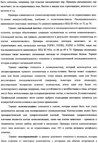 Мутеины кислотной зоны внеклеточного домена рецептора фактора роста фибробластов (патент 2509774)