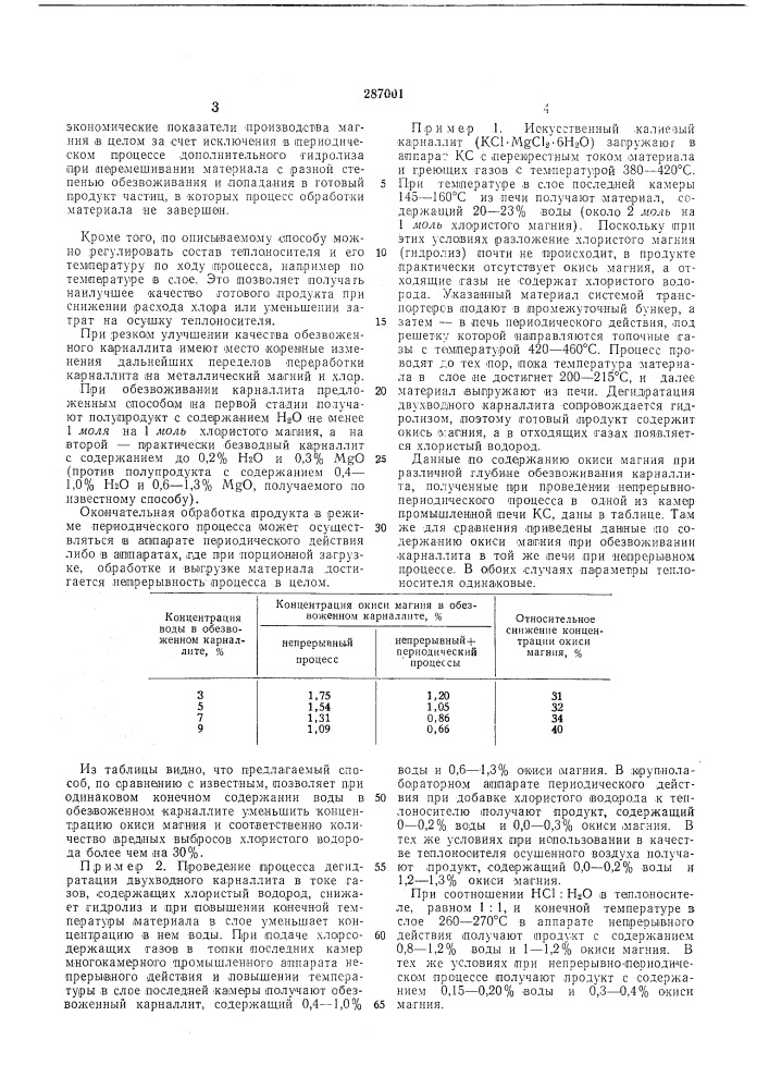 Патент ссср  287001 (патент 287001)