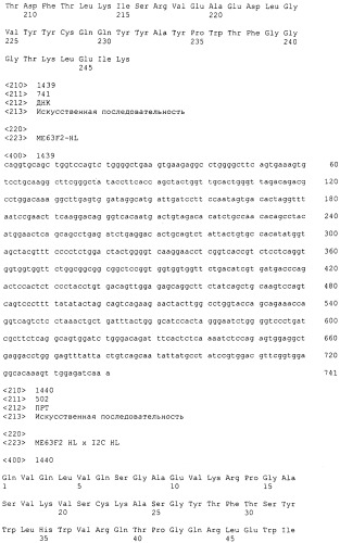 Pscaxcd3, cd19xcd3, c-metxcd3, эндосиалинxcd3, epcamxcd3, igf-1rxcd3 или fap-альфаxcd3 биспецифическое одноцепочечное антитело с межвидовой специфичностью (патент 2547600)