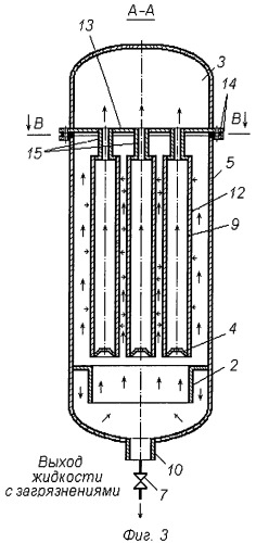 Мембранное устройство для очистки жидкости (патент 2443457)