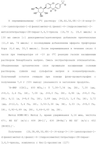 Дейтерированные бензилбензольные производные и способы применения (патент 2509773)