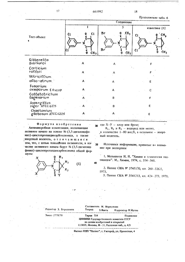 Антимикробная композиция (патент 661992)