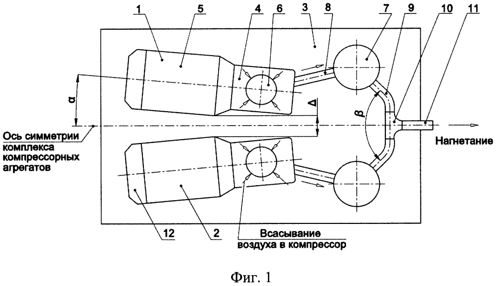 Комплекс компрессорных агрегатов (патент 2641413)