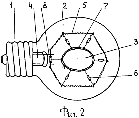 Электрическая лампа накаливания (патент 2576656)