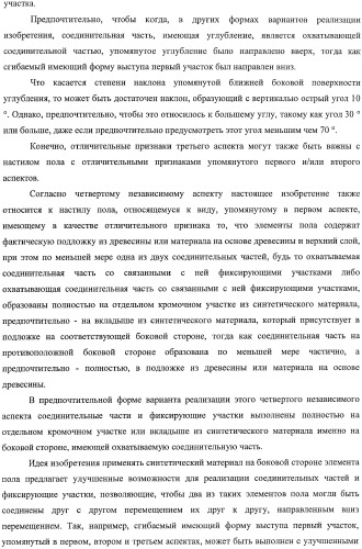 Настил пола, элемент пола и способ для изготовления элементов пола (патент 2403356)