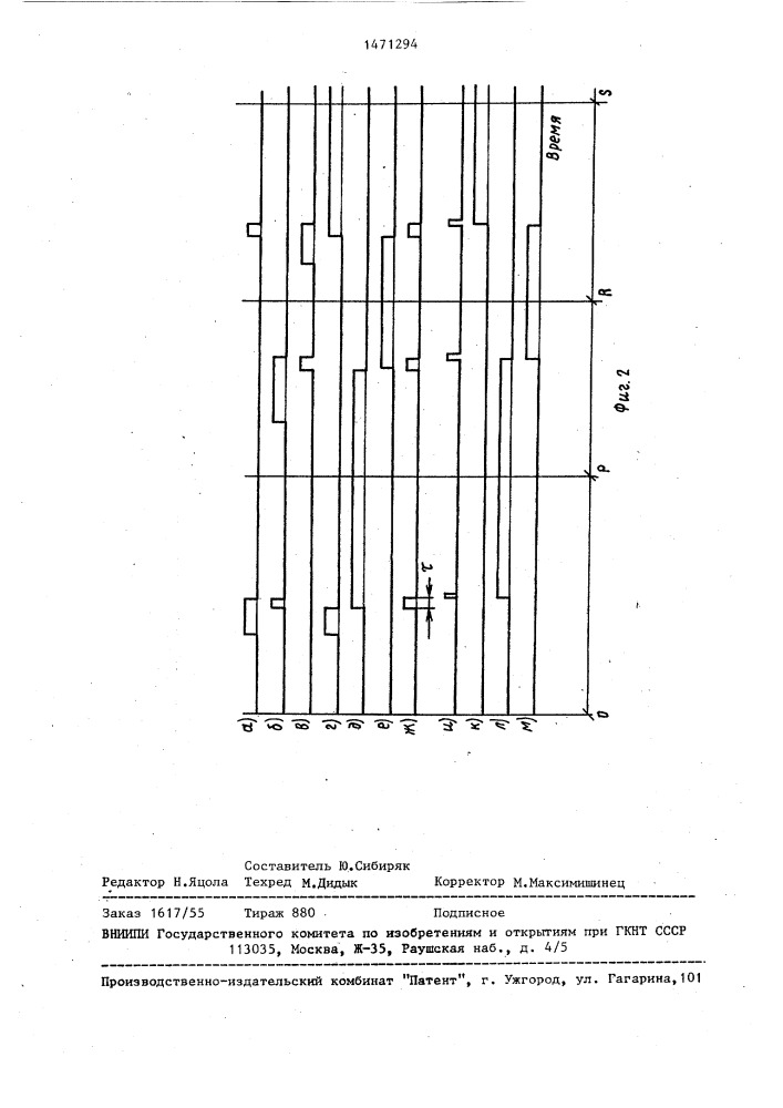 Цифровой частотный дискриминатор (патент 1471294)