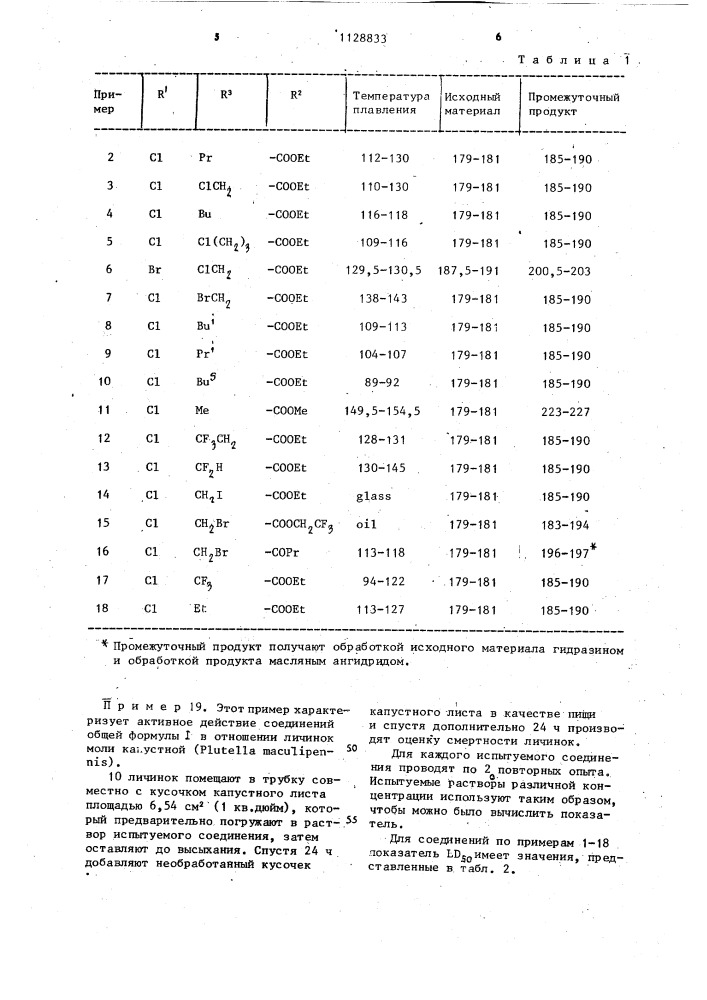 Способ получения производных гидразона (патент 1128833)