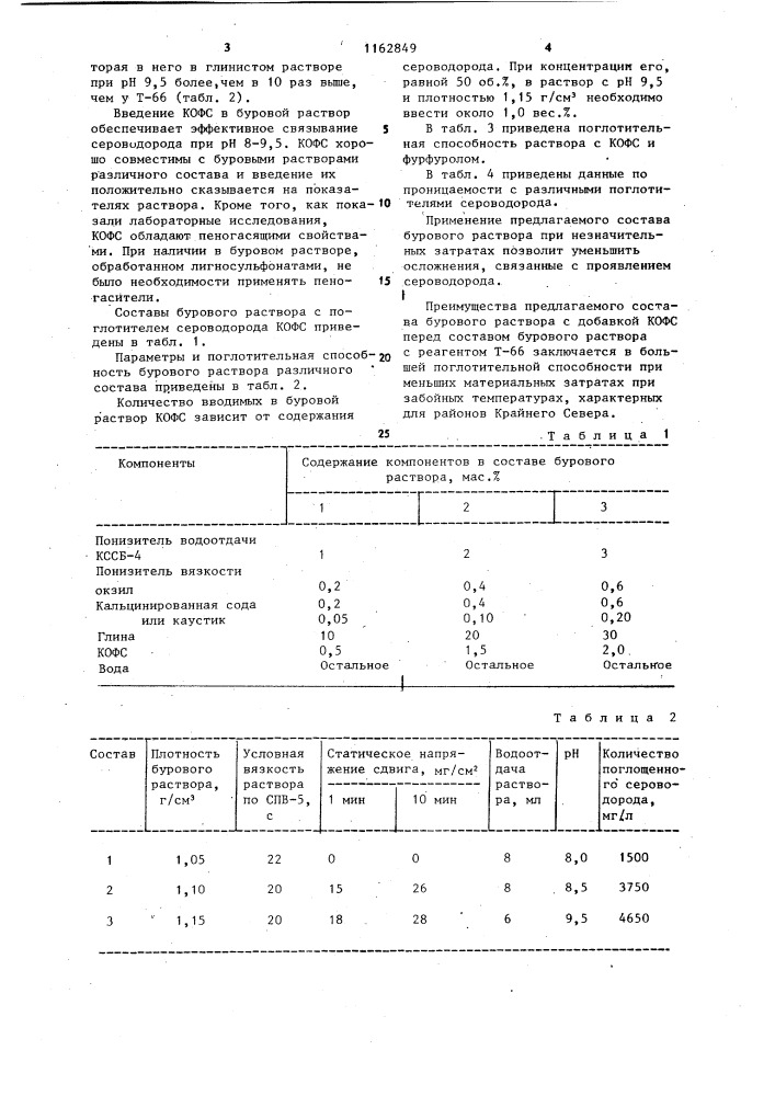 Буровой раствор (патент 1162849)