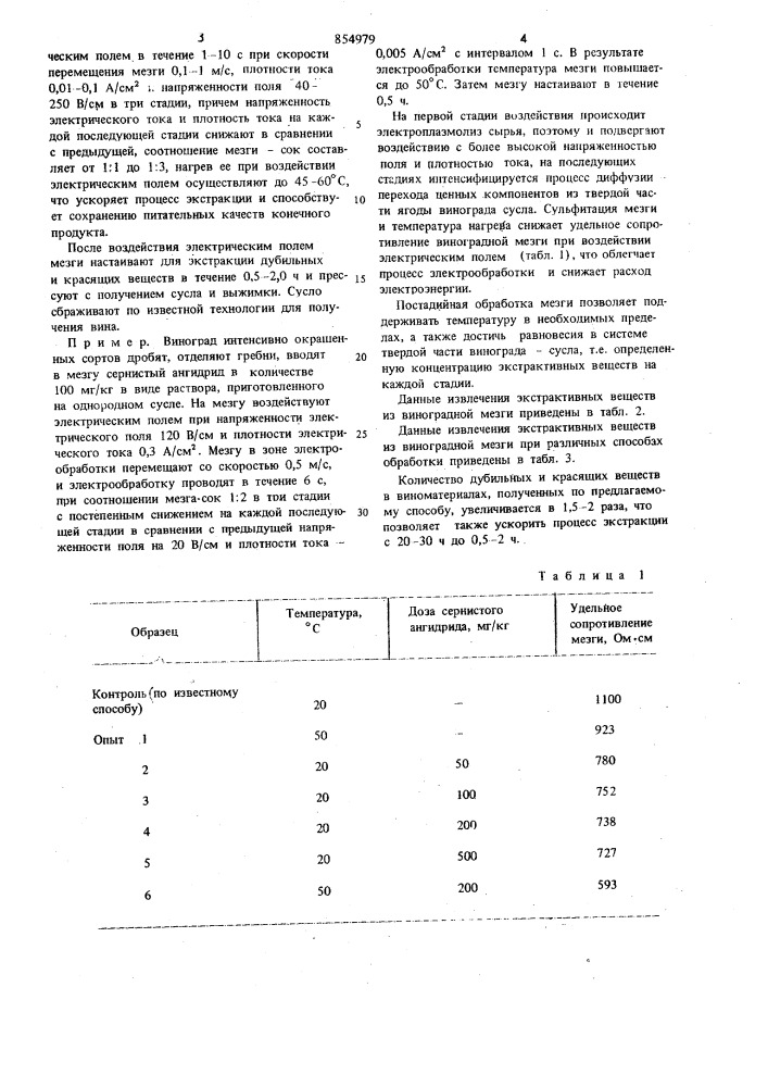 Способ получения экстрактивных виноматериалов (патент 854979)