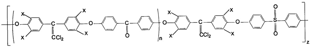 Галогенсодержащие блок-сополиэфиркетонсульфоны (патент 2643033)