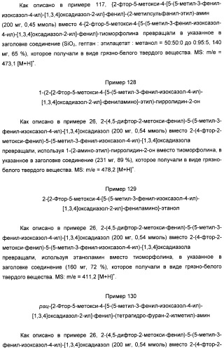 Производные арил-изоксазоло-4-ил-оксадиазола (патент 2426731)