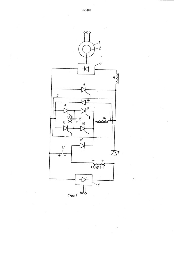 Электропривод переменного тока (патент 955487)
