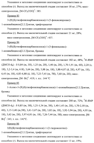 Карбаматные производные хинуклидина, фармацевтическая композиция на их основе и применение (патент 2321588)