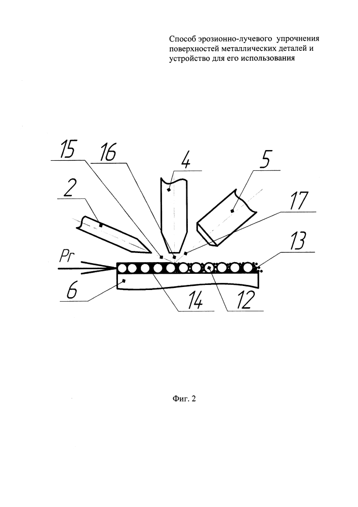 Способ эрозионно-лучевого упрочнения поверхностей металлических деталей и устройство для его использования (патент 2646652)