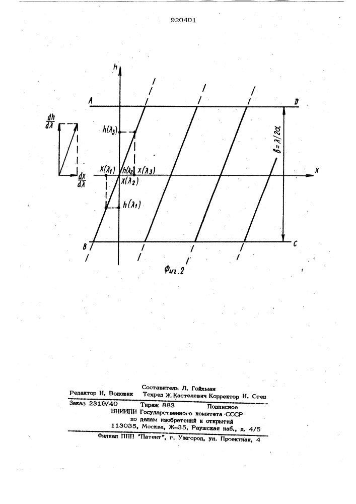 Спектрограф (патент 920401)