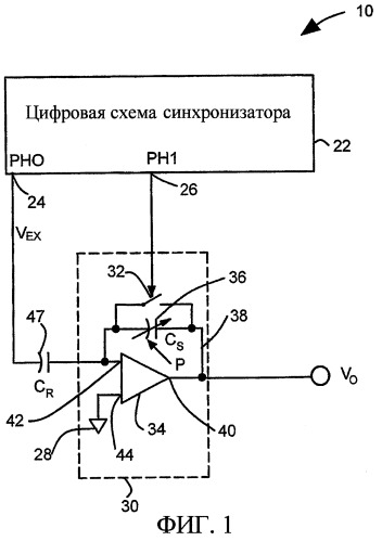 Устройство измерения давления с емкостным датчиком в цепи обратной связи усилителя (патент 2319124)