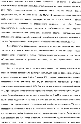 Фармацевтический препарат и способ лечения злокачественных опухолей у человека с помощью аргининовой депривации (патент 2335539)