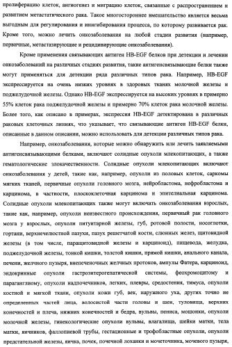 Белки, связывающие антиген фактор роста, подобный гепаринсвязывающему эпидермальному фактору роста (патент 2504551)