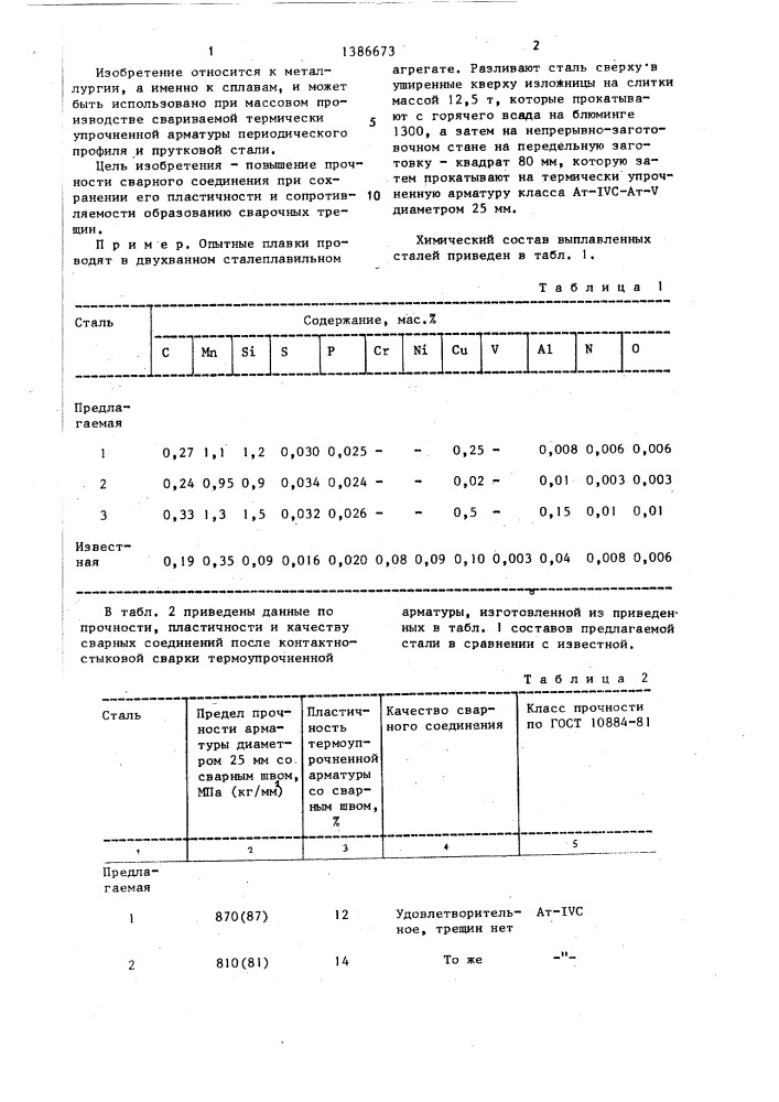 Сталь (патент 1386673)