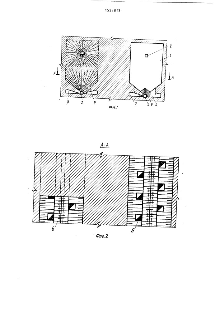 Способ разработки рудных месторождений (патент 1537813)