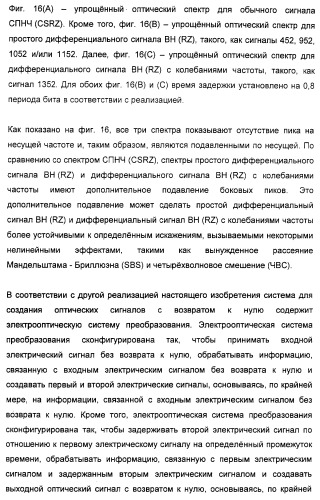 Система и способ для создания оптических сигналов с возвратом к нулю и дифференциальным двухфазным смещением (патент 2372725)