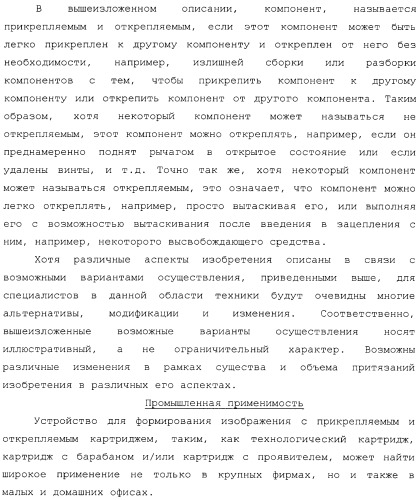 Картридж со светочувствительным элементом, картридж с проявителем и технологический картридж (патент 2402797)