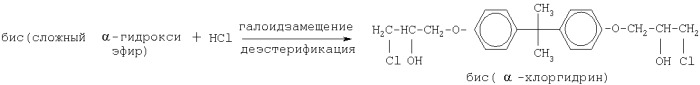 Способ получения промежуточного соединения - производного сложного гидроксиэфира и эпоксидные смолы, полученные из него (патент 2276158)