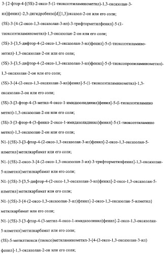 Соединения оксазолидинона, обладающие антибактериальной активностью, способ получения (варианты) и фармацевтическая композиция на их основе (патент 2322444)