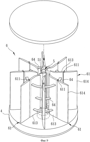 Устройство для генерации электроэнергии из энергии ветра (патент 2539250)