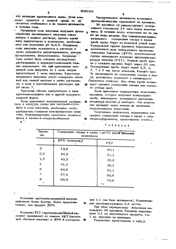 Способ получения инсулина (патент 508162)