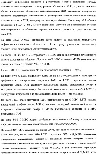 Система и способ обеспечения тональных сигналов возврата вызова в сети связи (патент 2323539)