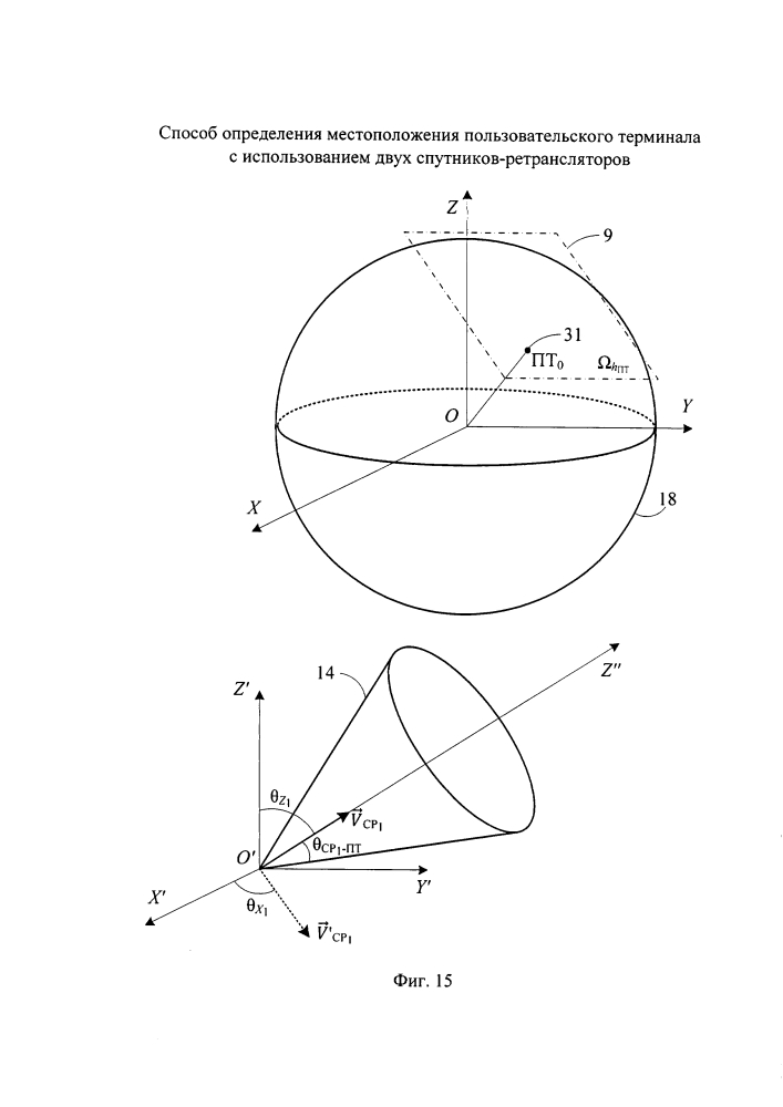Способ определения местоположения пользовательского терминала с использованием двух спутников-ретрансляторов (патент 2605457)