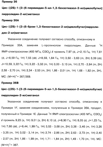 Производные бензотиазолциклобутиламина в качестве лигандов гистаминовых h3-рецепторов, фармацевтическая композиция на их основе, способ селективной модуляции эффектов гистаминовых h3-рецепторов и способ лечения состояния или нарушения, модулируемого гистаминовыми h3-рецепторами (патент 2487130)