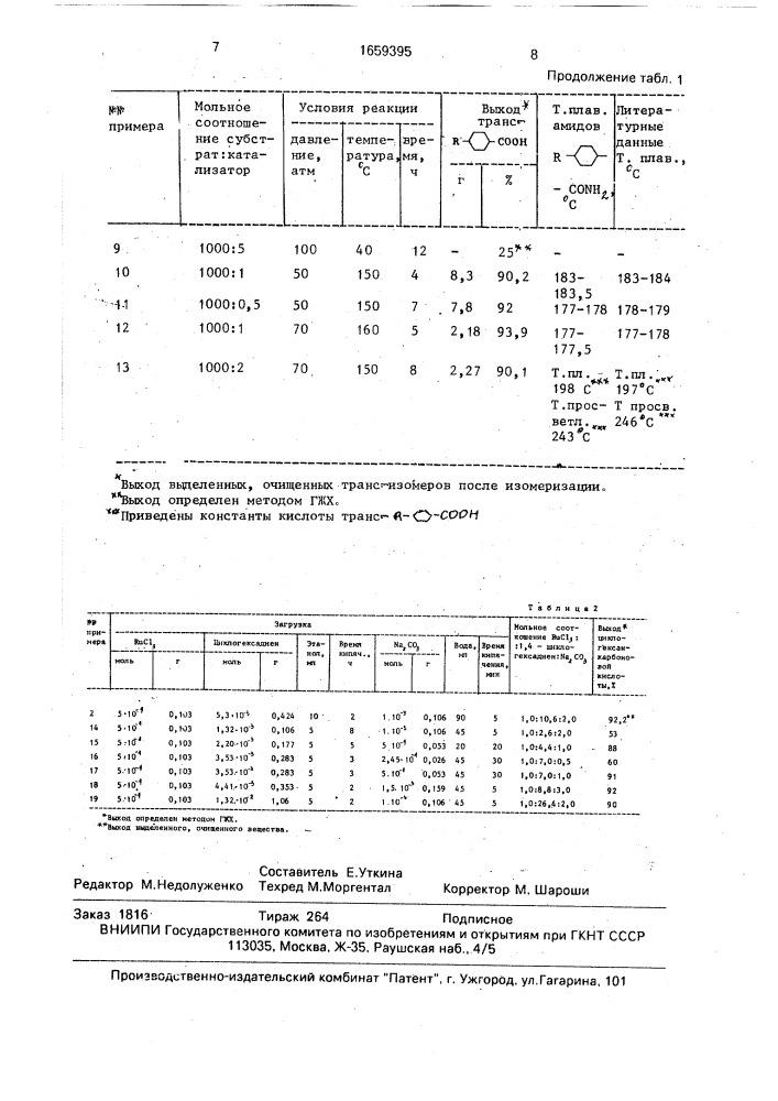 Способ получения транс-4-алкилциклогексанкарбоновых кислот (патент 1659395)