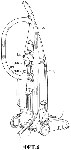 Пылесос вертикального типа (варианты) (патент 2258451)