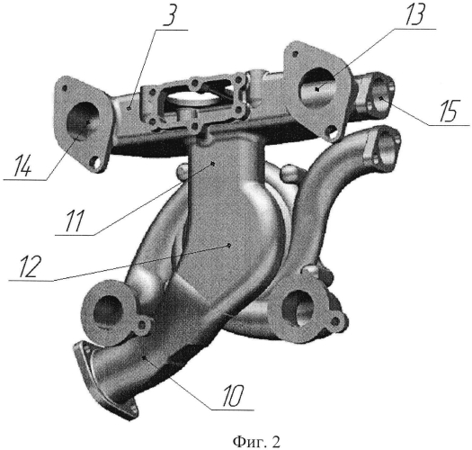 Жидкостная система охлаждения двигателя внутреннего сгорания (патент 2557832)