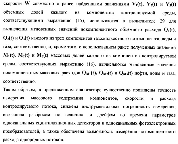 Рентгенофлуоресцентный анализатор состава и скорости газожидкостного потока (патент 2377547)