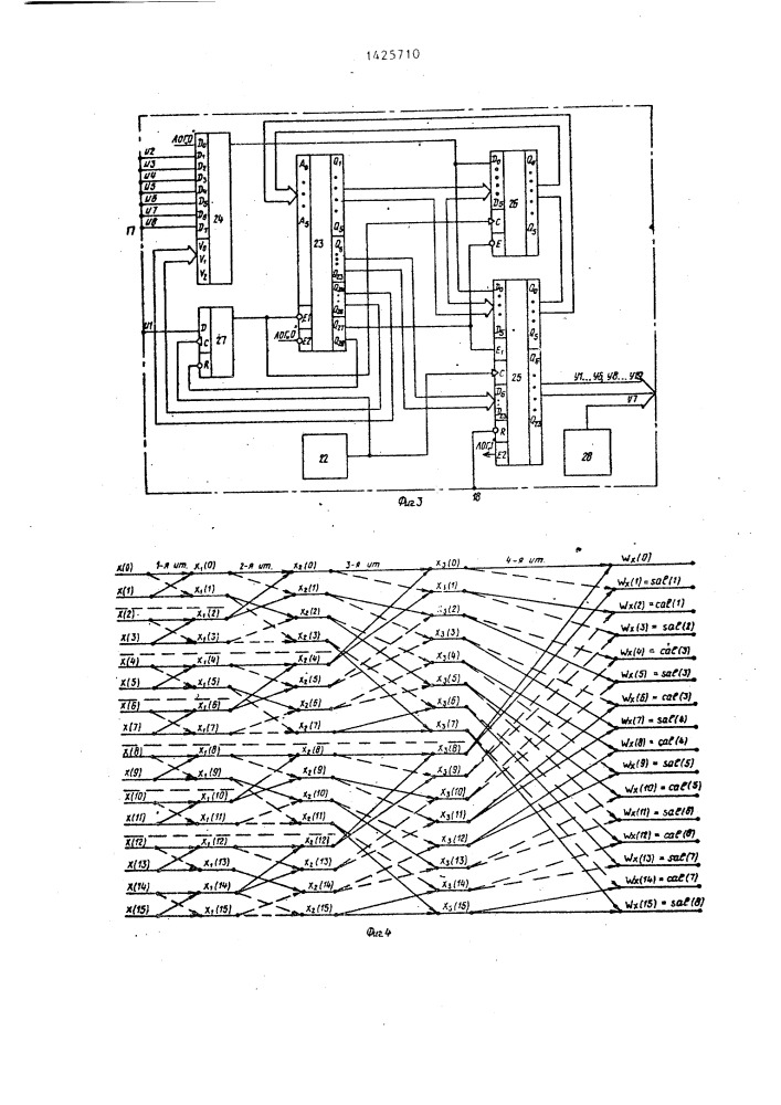 Цифровой анализатор спектра уолша речевых сигналов (патент 1425710)