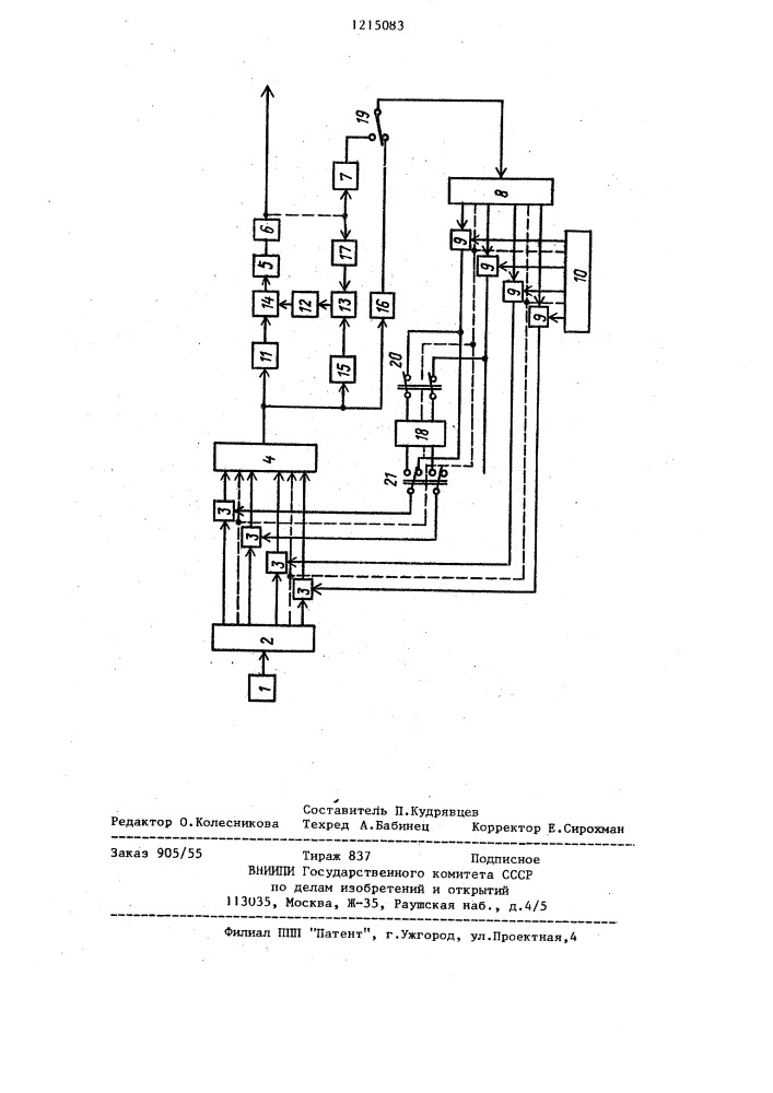 Система для автоматического управления широкополосной вибрацией (патент 1215083)