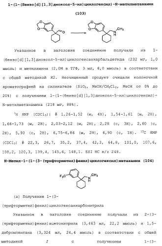 Циклоалкиламины в качестве ингибиторов повторного поглощения моноамина (патент 2430913)